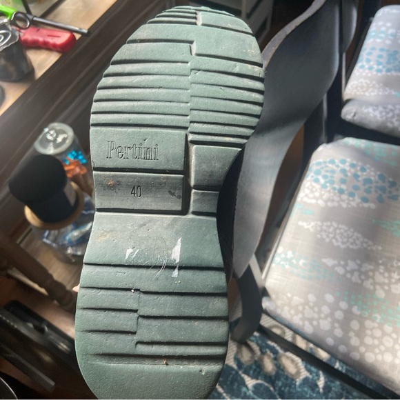 Pertini Spain Boots Men's 9.5, 40 EU Brown Suede Lace Up Leather Almond Toe~ - Picture 8 of 12